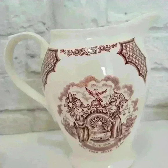 VTG ALFRED MEAKIN FAIR WINDS 7 1/2 WATER PITCHER BOWL SALT SET - Picture 6 of 16